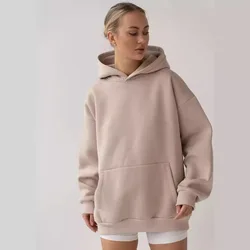 2024 New Autumn/winter Long Sleeve Hoodie Jumper Loose Casual Shirt Concise Hoodie Jumper Jogging Hoodie Woman Clothing