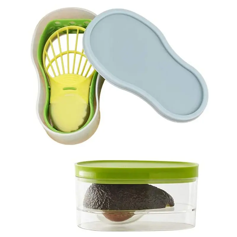 ABMO 2X 5-In-1 Avocado Slicer Set Fruit Cutter Peeler Core Remover Multifunctional Tools Set For Home Kitchen Convenient Tool
