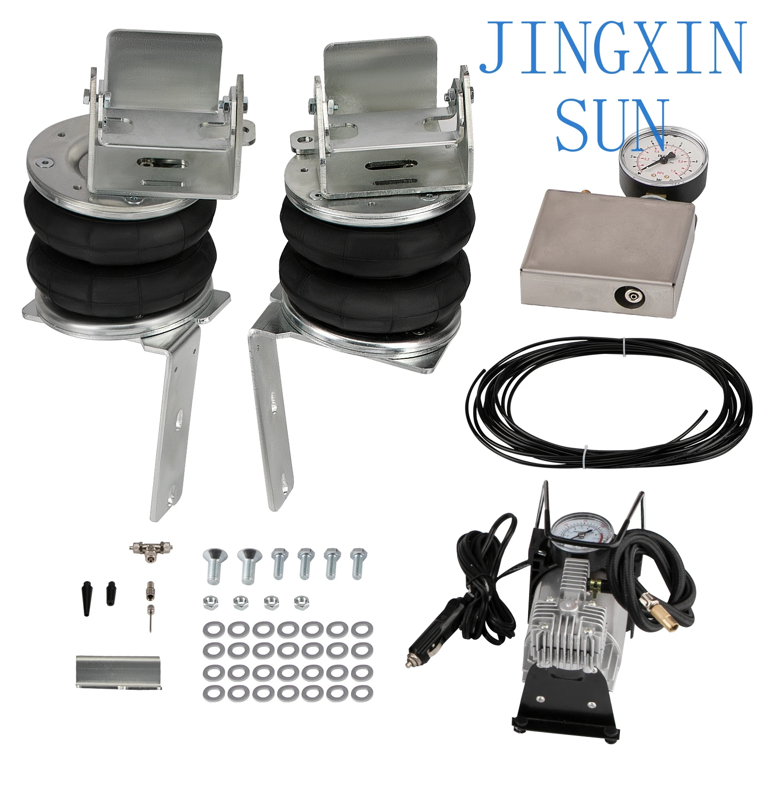 Air Suspension Bellows + 12V Compressor Kit for Ford Transit 2001- 2022 4000kg 4 Ton