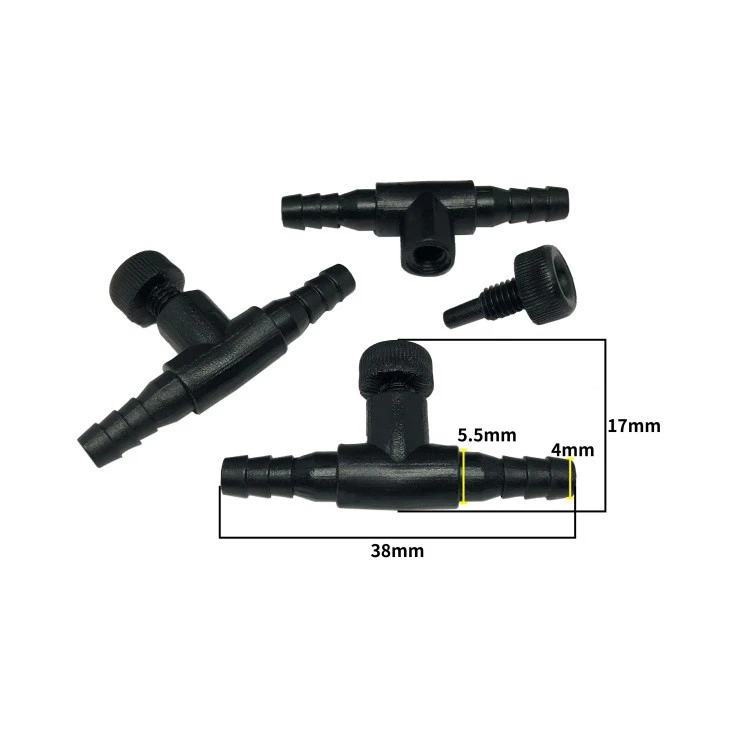 4/5/8/10pc Aquarium Air Flow Control Valve Tap For 4mm Oxygen Tube Aquarium Accessories Acrylic Clips Glass Cover Support Holder