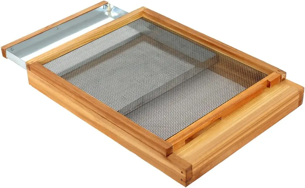 

Металлическая решетчатая нижняя панель улья Лангстрота, пропитанная пчелиным воском, с переходником для 10-рамочного улья, для пчеловодства