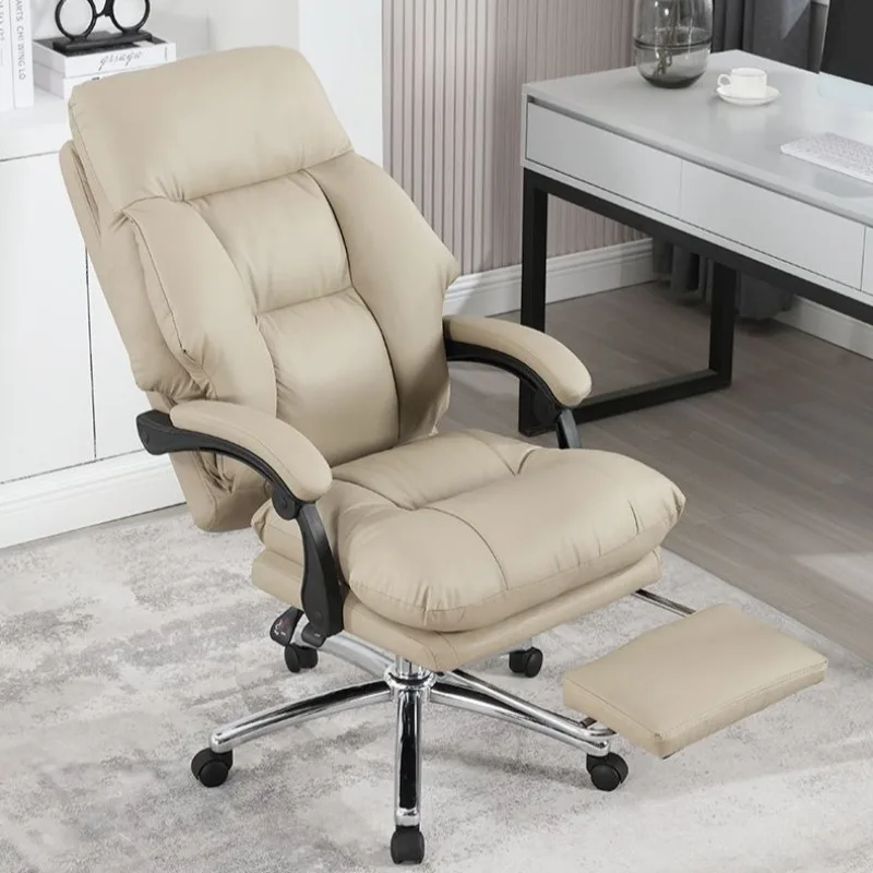 xx-Modern Luxury  Office Chair with Leather Upholstery, High-Back Ergonomic Desk Chair for Home Office, Executive Suite^