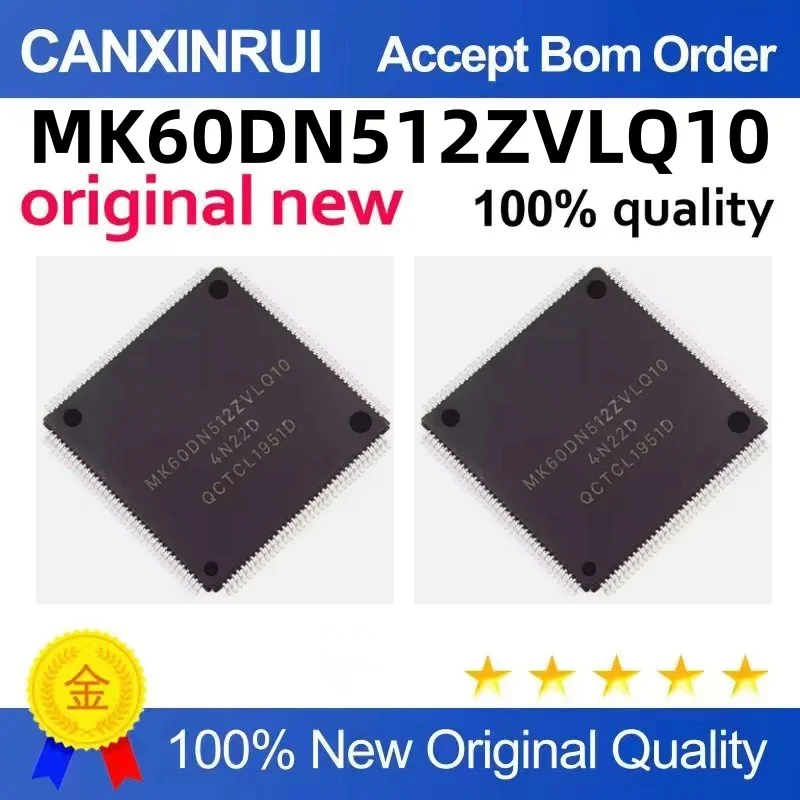 

The microcontroller MK60DN512ZVLQ10 new and original MK60DN512VLQ10