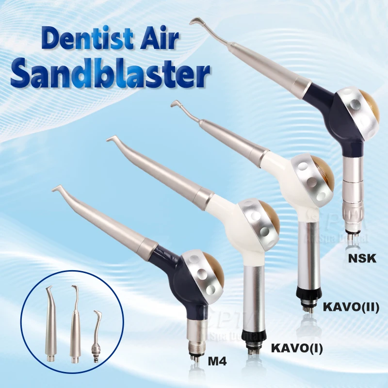 

Dental Spray Air Flow Sandblaster Dentist Tool 4 Styles To Choose 360° Rotation Of The Fine Head For Oral Teeth Whitening Care