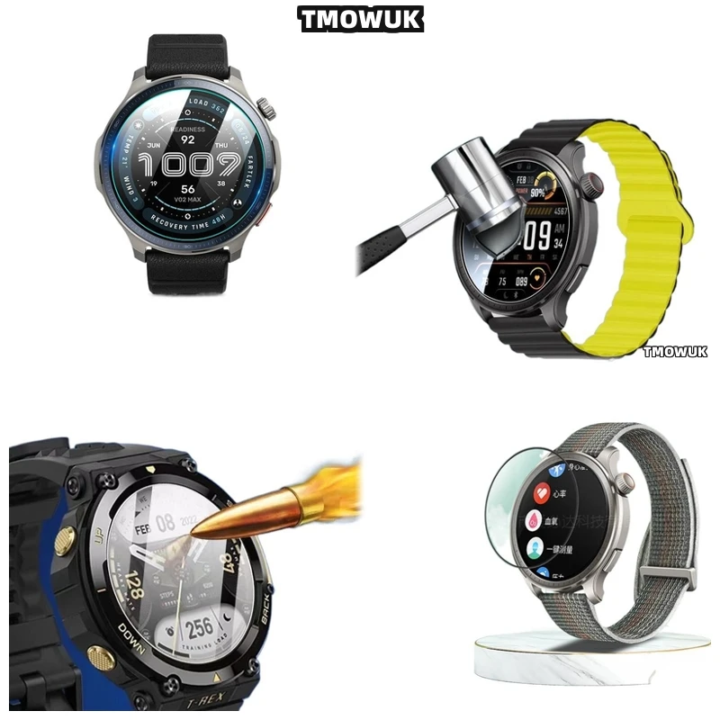 

For Amazfit GTR Cheetah Pro Balance 2 Falcon Tempered Glass Film With 9H Hardness HD Screen Shield