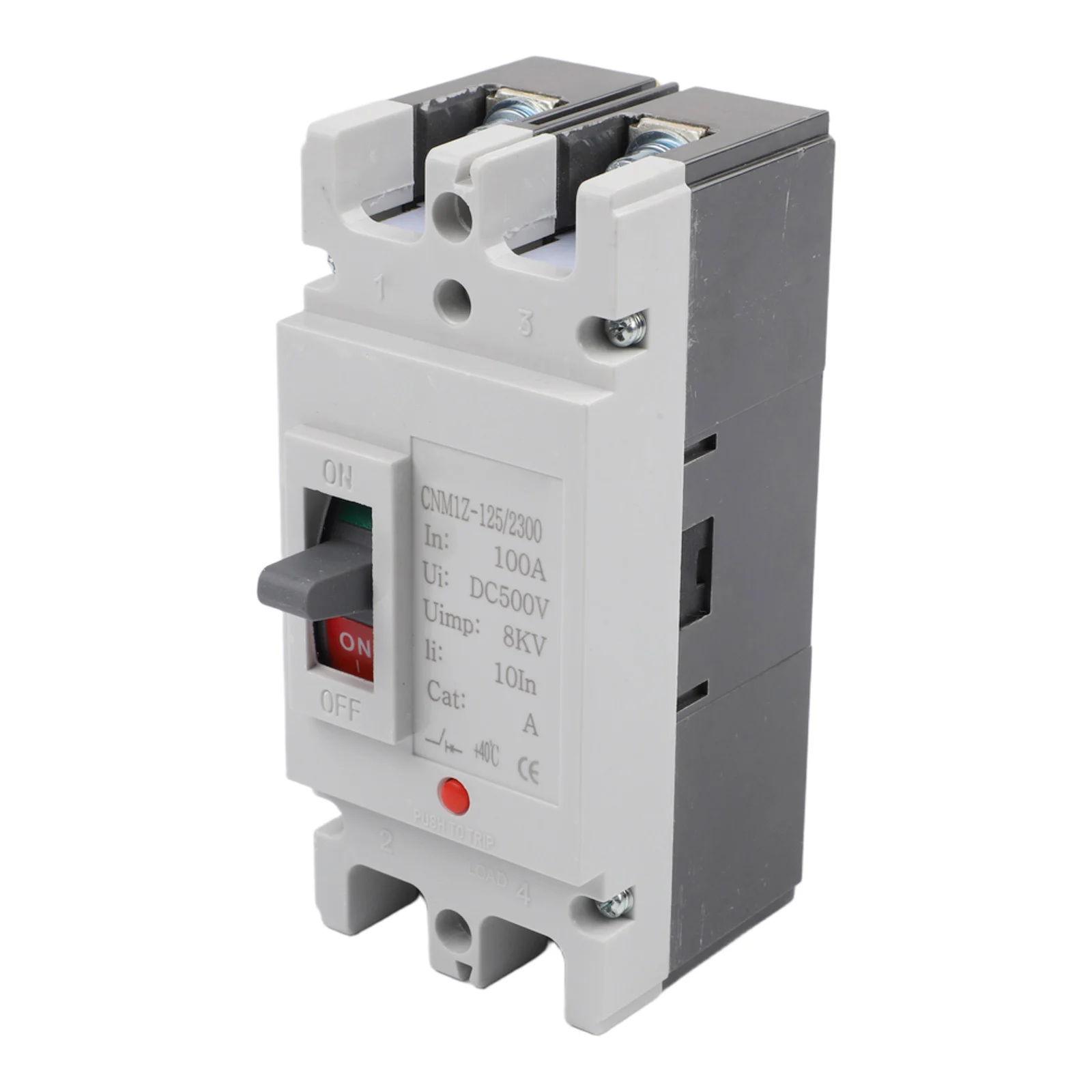 

Автоматический выключатель постоянного тока 2P 600В для защиты фотоэлектрических систем, интерфейс для аккумуляторных батарей постоянного тока и безопасное распределение питания