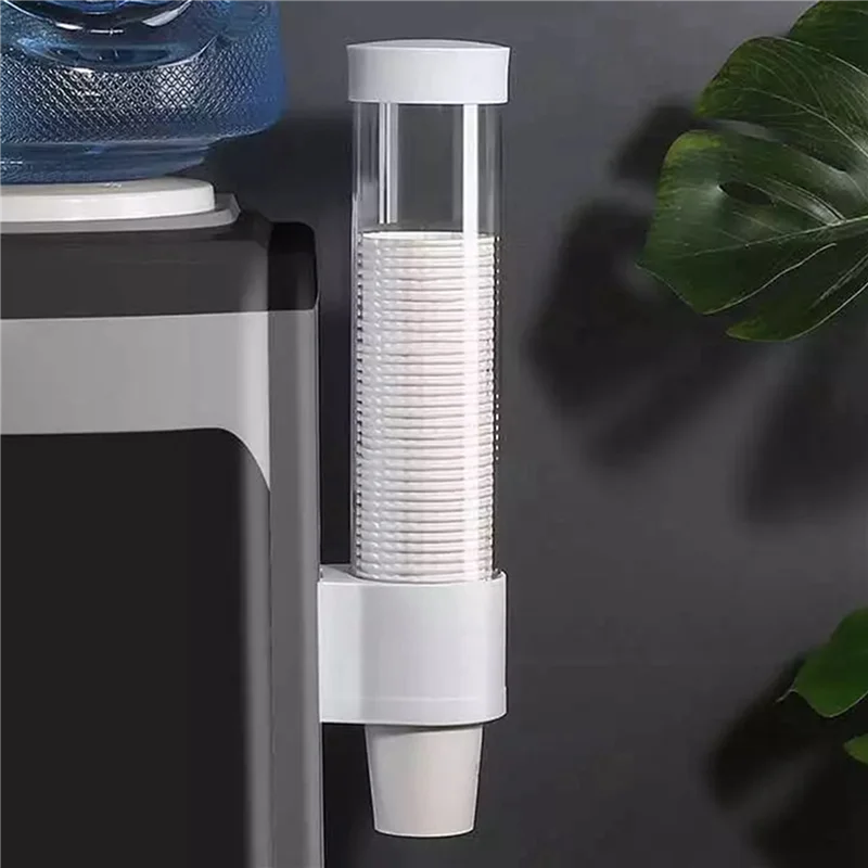 NOCM 5X Disposable Cup Holder Automatic Cup Remover Paper Cup Holder Water Cup Wall-Mounted Storage Creative Storage