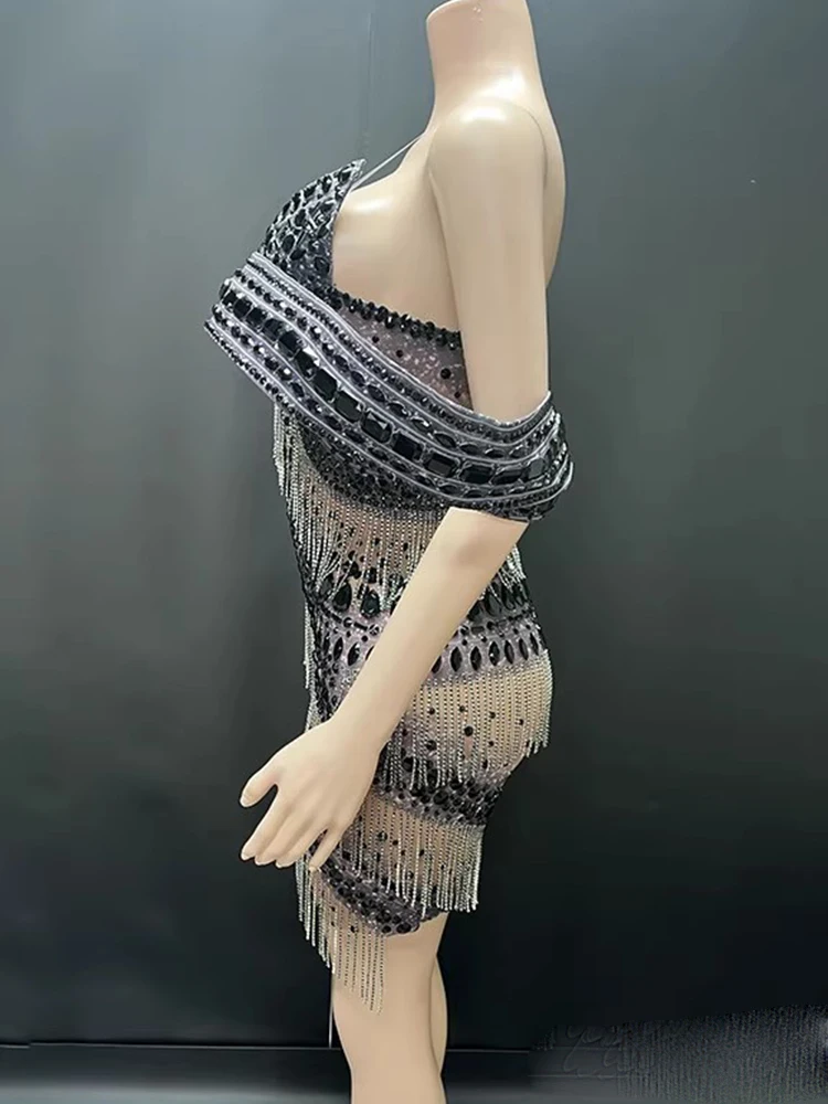 Hoge kwaliteit hot stamping sexy jarretel elastische jurk 2025, nieuwe mode op maat gemaakte dameskleding