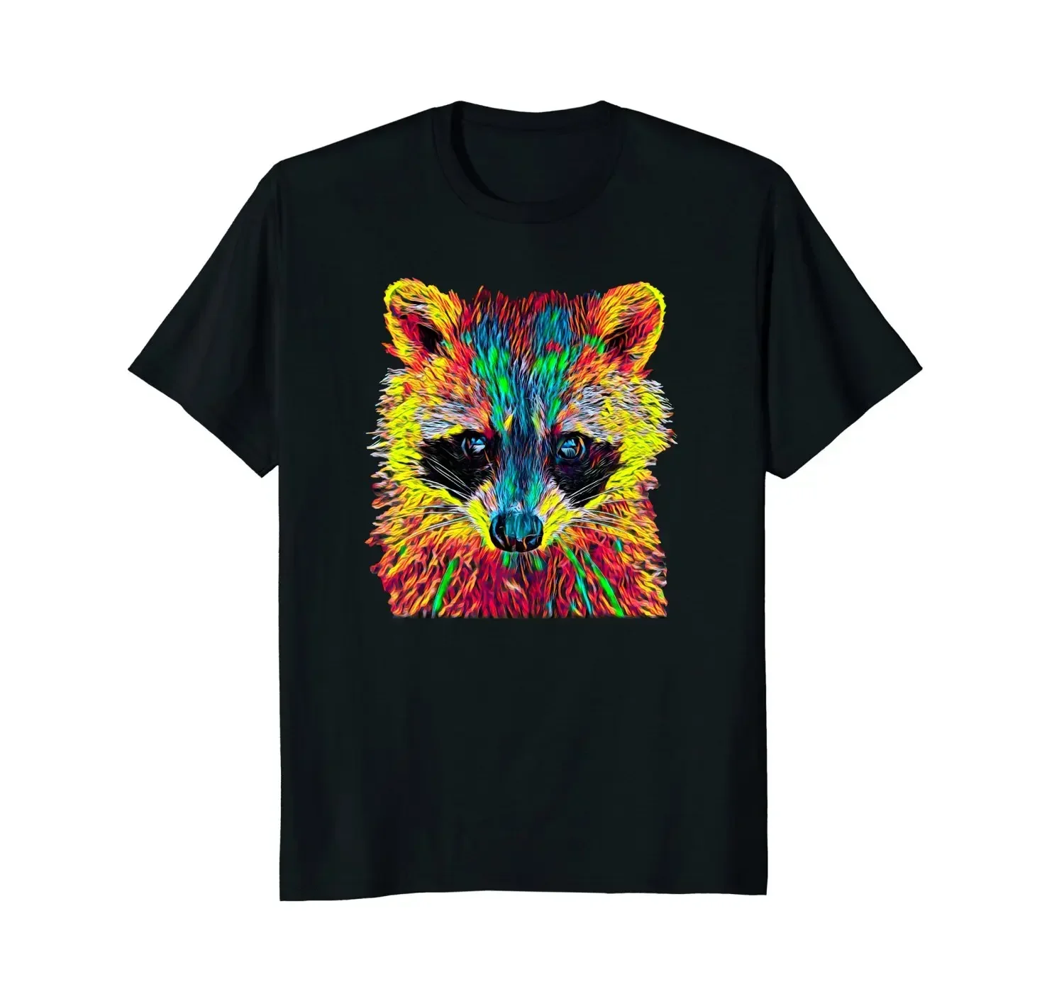 2019 Summer T Shirt Men New High Quality Cool Raccoon T-Shirt Military T Shirts