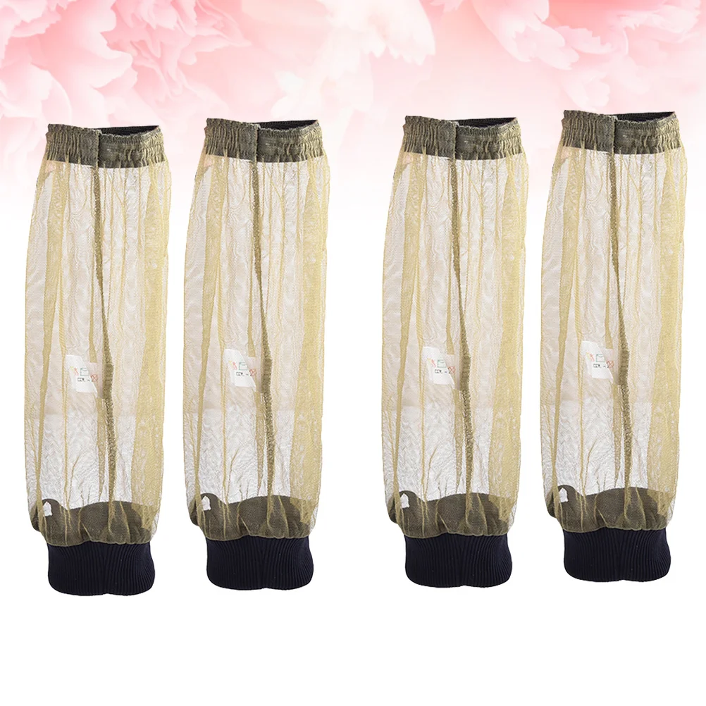 

2Pairs Mosquito Protection Pants Breathable Mesh Net Foot Cover Outdoor Hiking Camping Fishing Travel Green Foot Cover