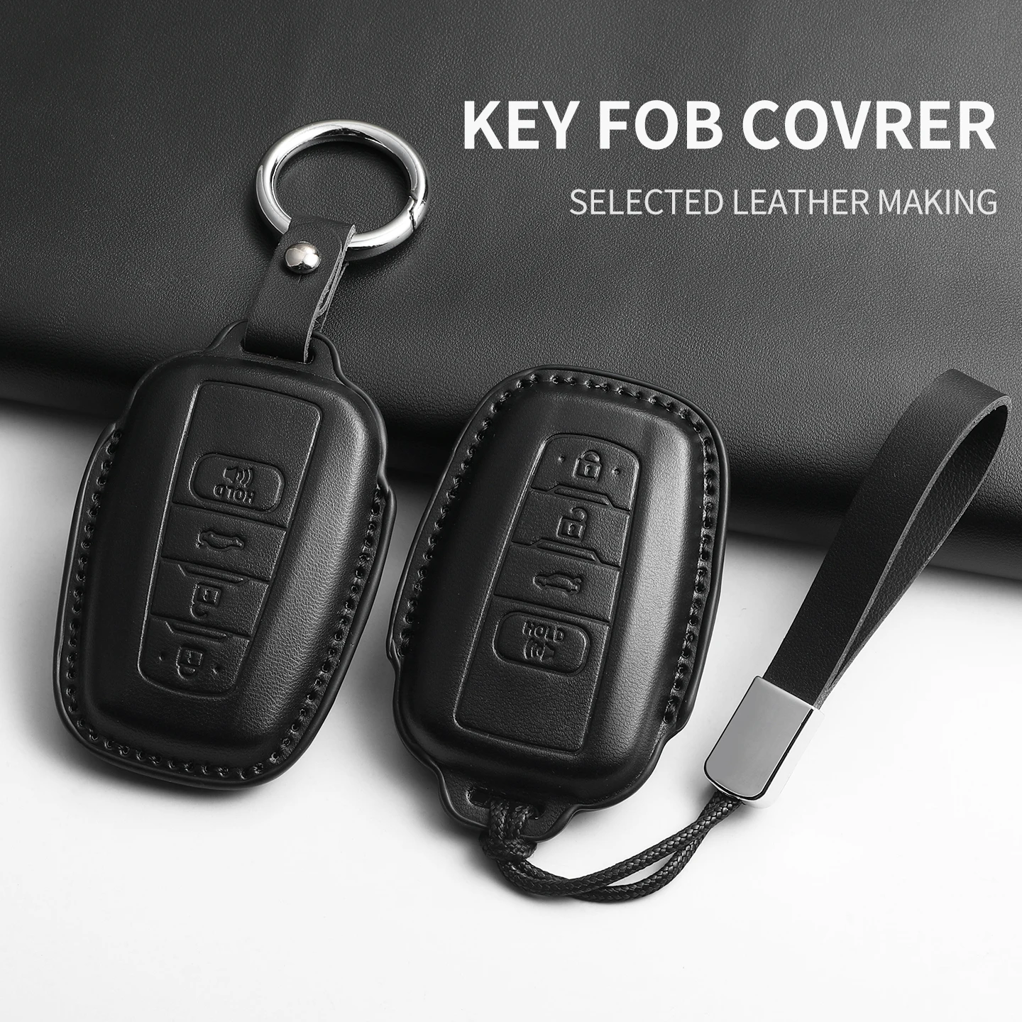 

Car Key Case Cover Shell Bag For Toyota RAV4 C-HR Highlander CHR Camry Corolla Prius Land Cruiser Prado Decorative Accessories