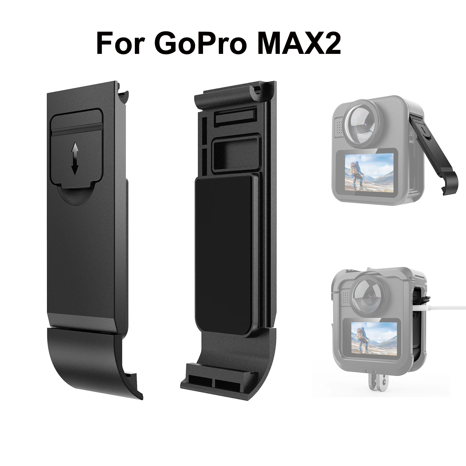 PULUZ ABS-Seitenabdeckung für den Batterieladeanschluss für GoPro MAX2