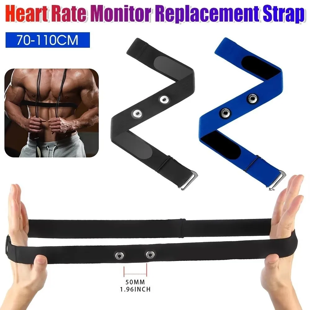 Solid Color Heart Rate Monitor Strap Soft Adjustable Chest Strap for Polar H7 H9 H10Garmin Wahoo Magene Coospo Transmitters