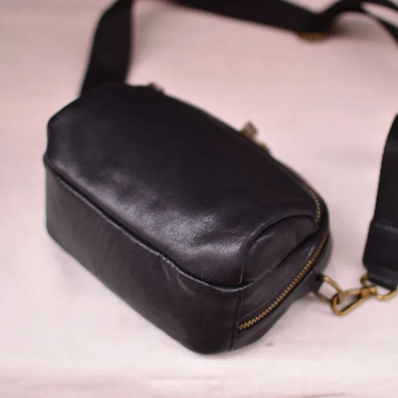 

AETOO 2023 Autumn original on the new women's bag retro first layer cowhide storage cosmetics crossbody bag leather commuting s