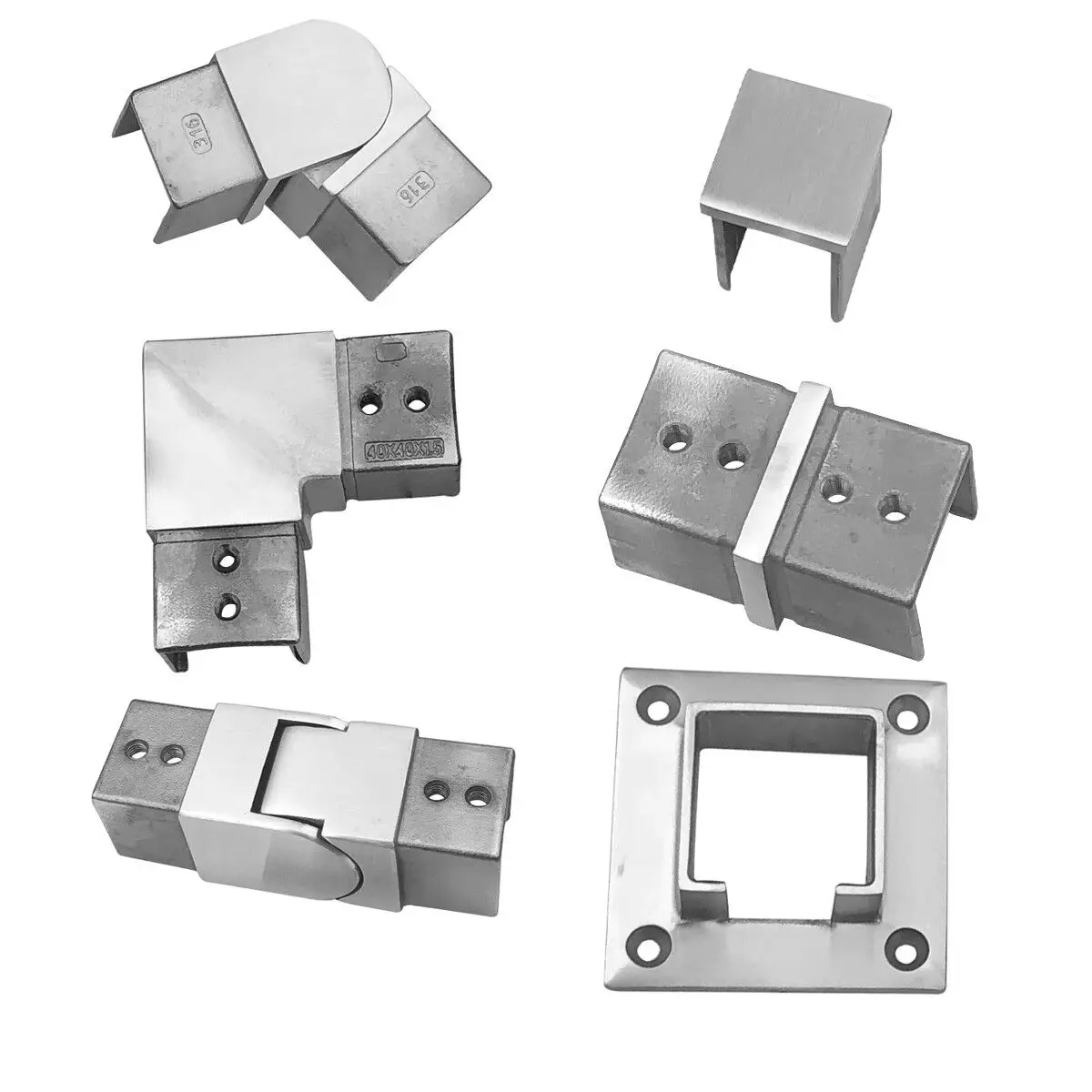 カスタマイズ可能なモダンデザイン、工場直送のガラス製手すり、ステンレス製手すり管付き手すりシステム