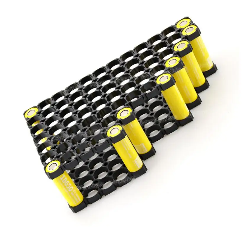 

600pcs/lot MasterFire 7*12 Cell 18650 Battery Spacer Radiating Shell Plastic Heat Holder Bracket Batteries Storage Box Brackets