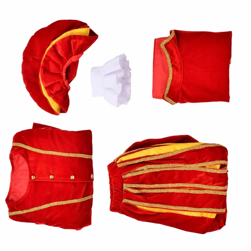 

16th Century King Henry VIII Luxury Costumes Red Uniform Set With Hat Tudor Uniform Noble Court Costume Regency Outfit Custom Ma
