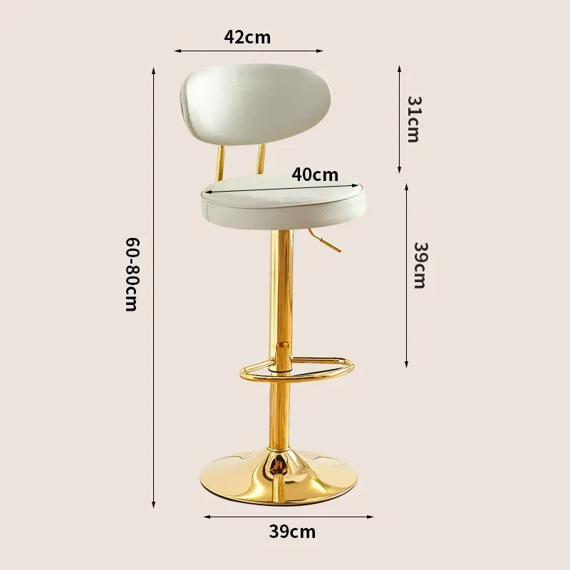 Bar Supplies Rattan Stool Orange Chair Kitchen Stools Tabure Modern Chairs Adjustable Backrest Knee Bamboo Wheels High Design