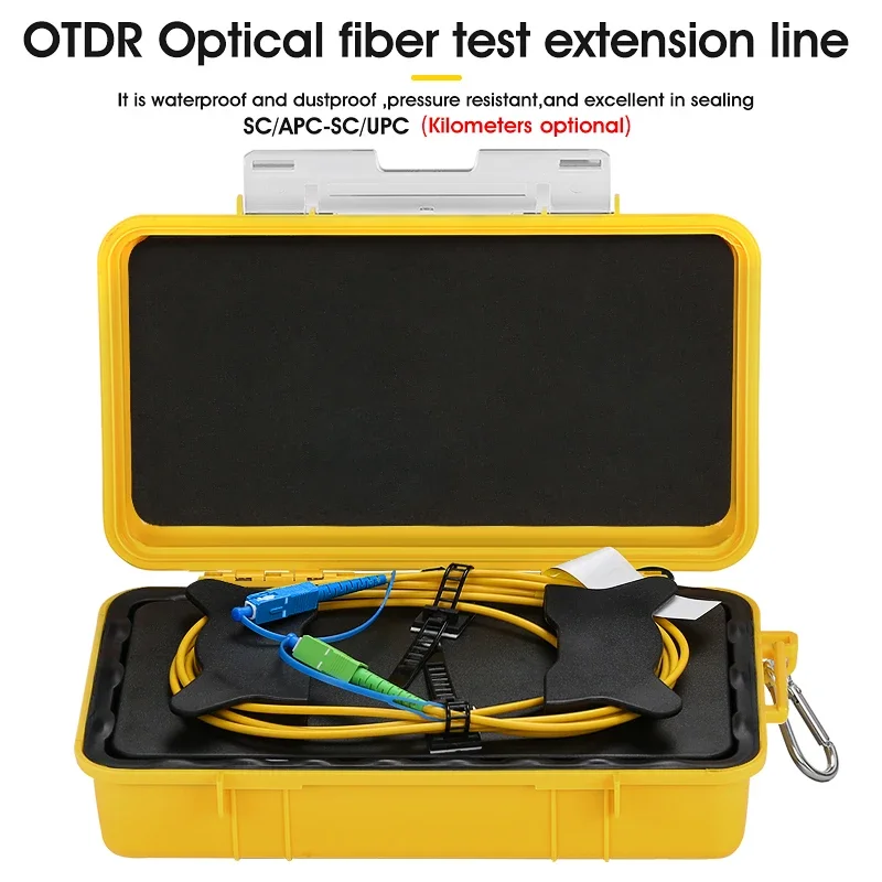 SC/UPC-SC/APC OTDR Dead Zone Eliminator,Fiber Rings ,Fiber Optic OTDR Launch Cable Box 150M~2km SM 1310/1550nm