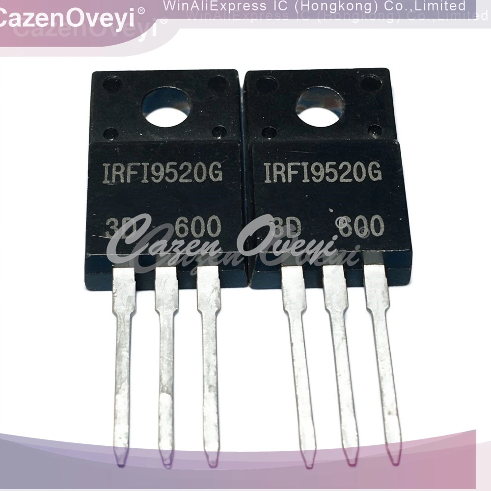 5PCS IRFI9520G -100V -5.2A STP6NA60FI 600V K3530 2SK3530 800V 7A FQPF55N10 100V 34.2A RJK6054 600V 16A KIA7915PI