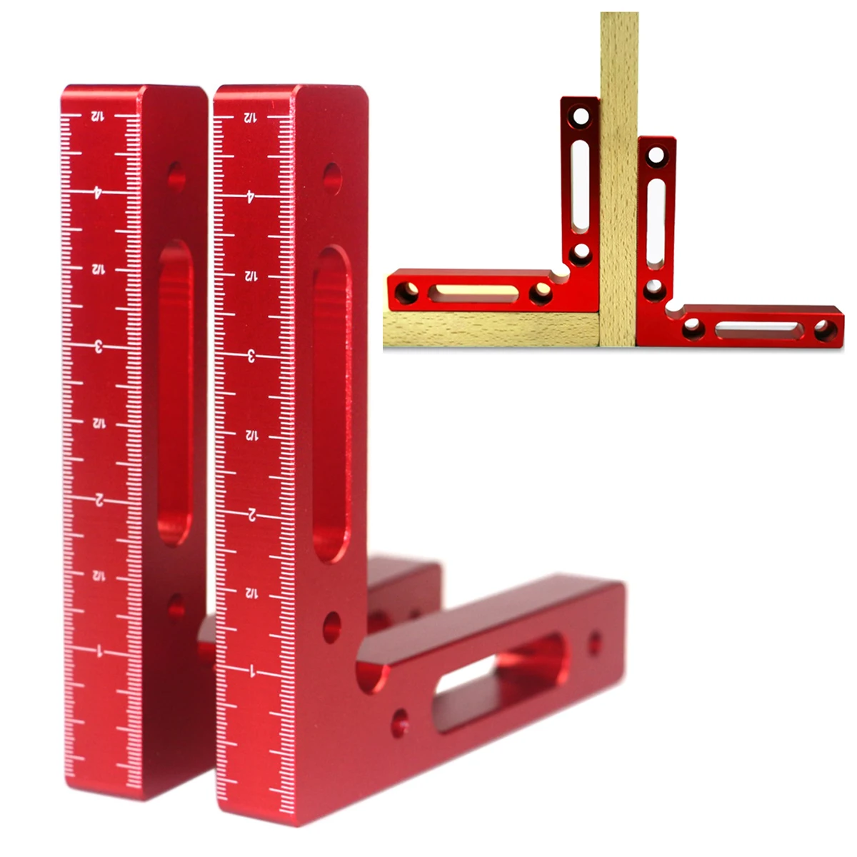 1pc/2pcs 90 Degree Positioning Square Right Angle Clamp Aluminum L Block Woodworking Clamp Tool For Picture Frame Box Drawer