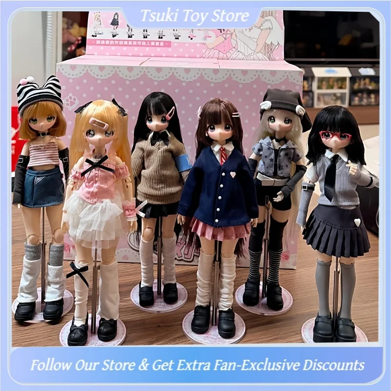 

Оригинальная коллекционная кукла Miralab Do Not Mess With My Bangs Series 1/6 BJD в слепой коробке, шарнирная кукла-сюрприз, настольная кукла BJD с волосами, игрушки