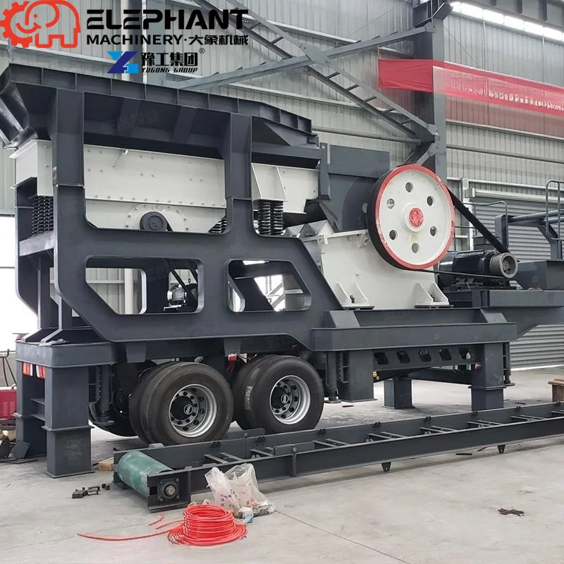 Portable Stone Jaw And Hammer Crushers For Mining With Key Components Including Motor Engine Bearing Gear Gearbox PLC