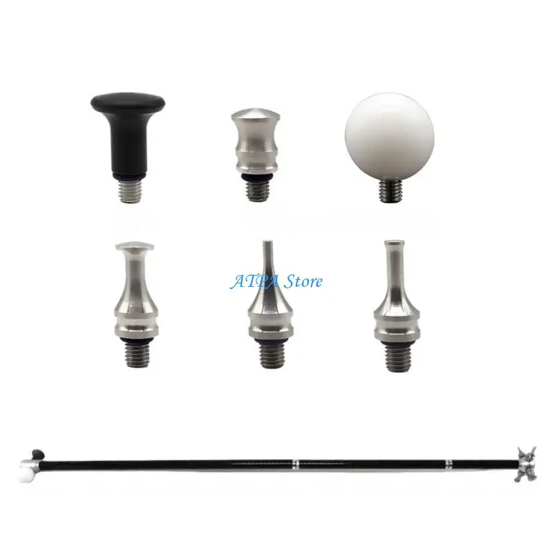 

U13C Tap Down Tool with 6 Replacement Heads Car Dents Repair Hammer Repair Tool Leveling Hammer Car Dents Restoration Tool