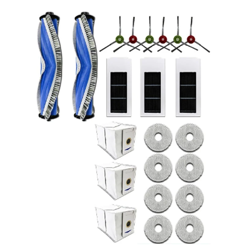 ABRG-Spazzola laterale principale Panno per mop per Ecovacs T30PRO/T30MAX Accessori Filtro sacchetto per la polvere