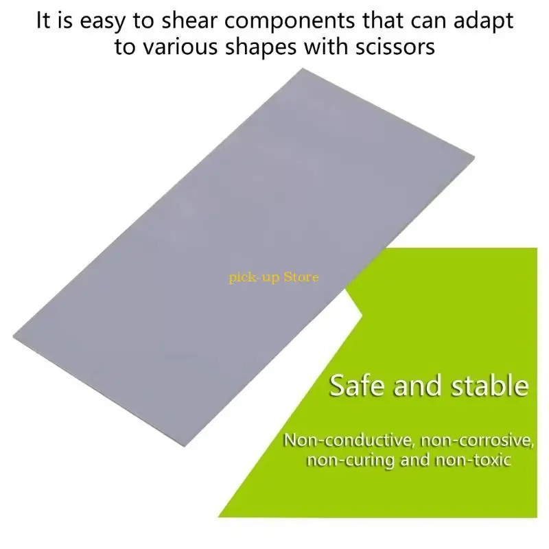 Q5WA 컴퓨터 시스템 냉각을위한 최적화 열 패드 실리콘 열 소산 패드