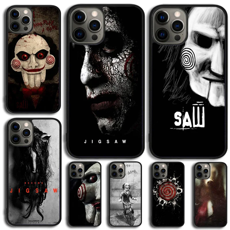 Jigsaw Saw Phone Case Cover For for iPhone 15 16 14 XR XS 11 12 13 Mini Pro MAX Plus