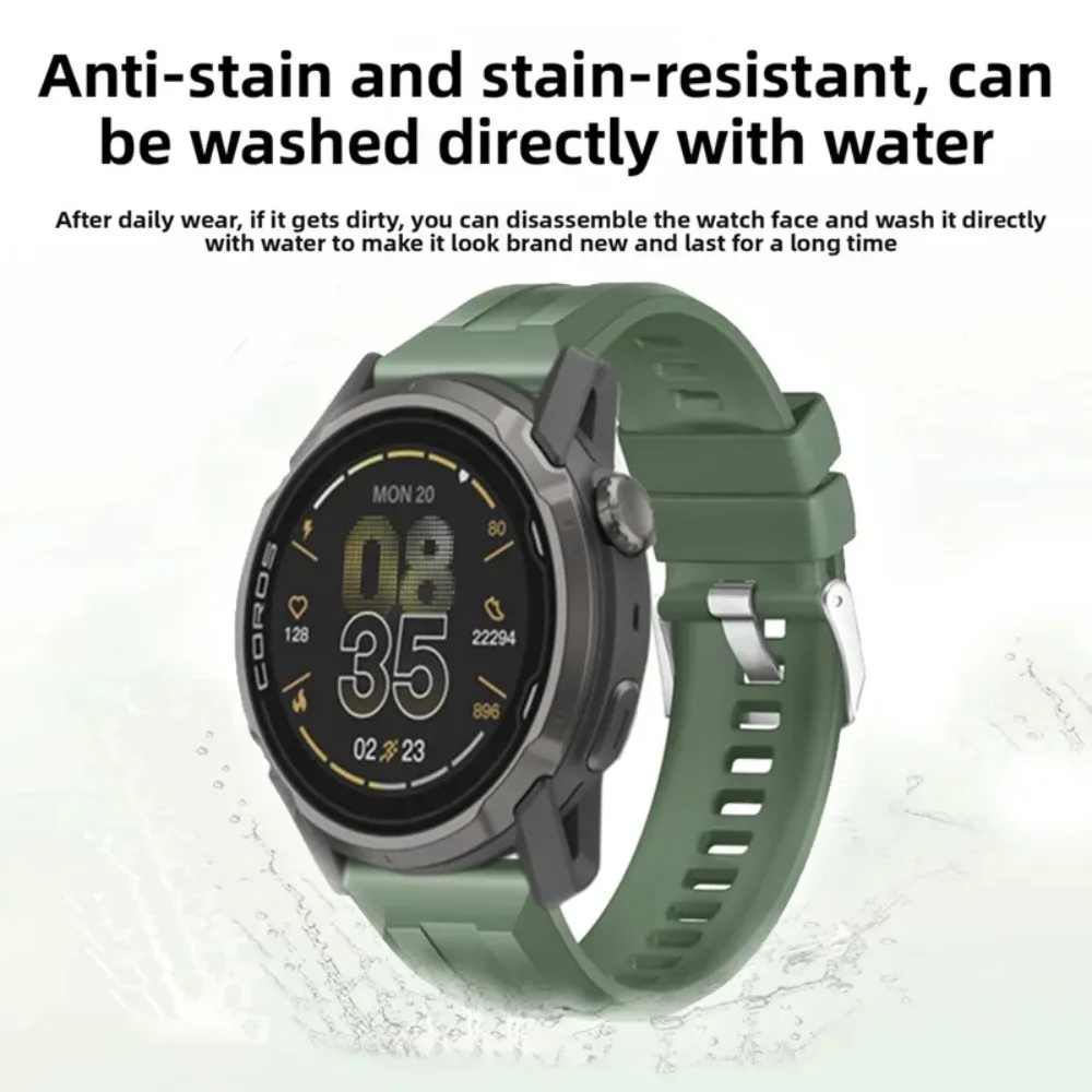 22 مللي متر حزام سيليكون رياضي لـ COROS PACE 3-Pro/APEX 4 42 مللي متر شريط مريح لـ Suunto Vertical 2-1/Race 2-S/Run/Ocean سوار #4