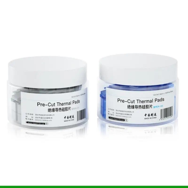 U55C 100Pcs Thermal Pad High Temperature Resistance Insulating Silicone Sheet