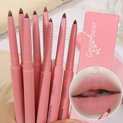 8Color Matte Lip Liner Lipstick Pen Waterproof Non-stick Cup Smooth Velvet Lipliner Pencil Nude Lasting Lip Tint Makeup Cosmetic