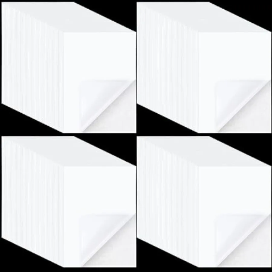 

Pcs A4 Size 8.3x11.5 Inch Double Sided Adhesive Sheets White Double Sided Clear Sticky Strong Adhesive Photo Tape Sheets with W