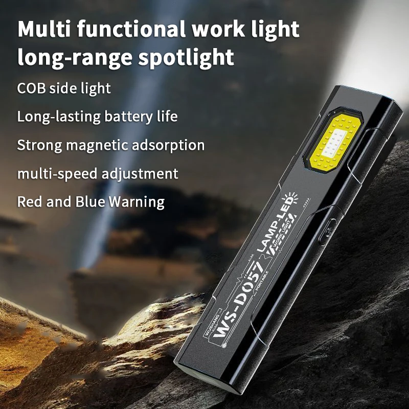 Pocket Utility LED Flashlight, Multi-Mode, Quick USB-C Rechargeable, Enduring 800mAh, Great for Camping and Emergencies