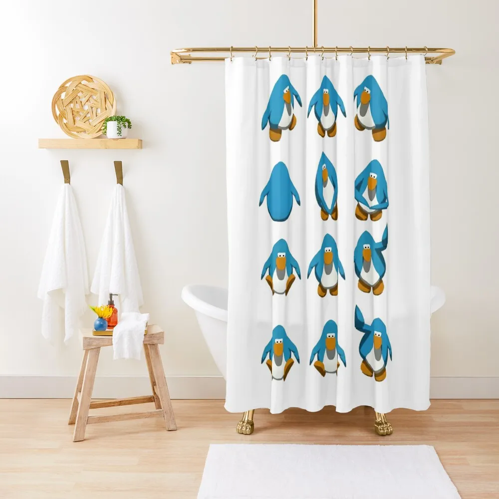 

Club Penguin Default Dance Classic Shower Curtain Toilet Accessories Bathroom Funny Shower Modern Accessory Bathrooms Curtain