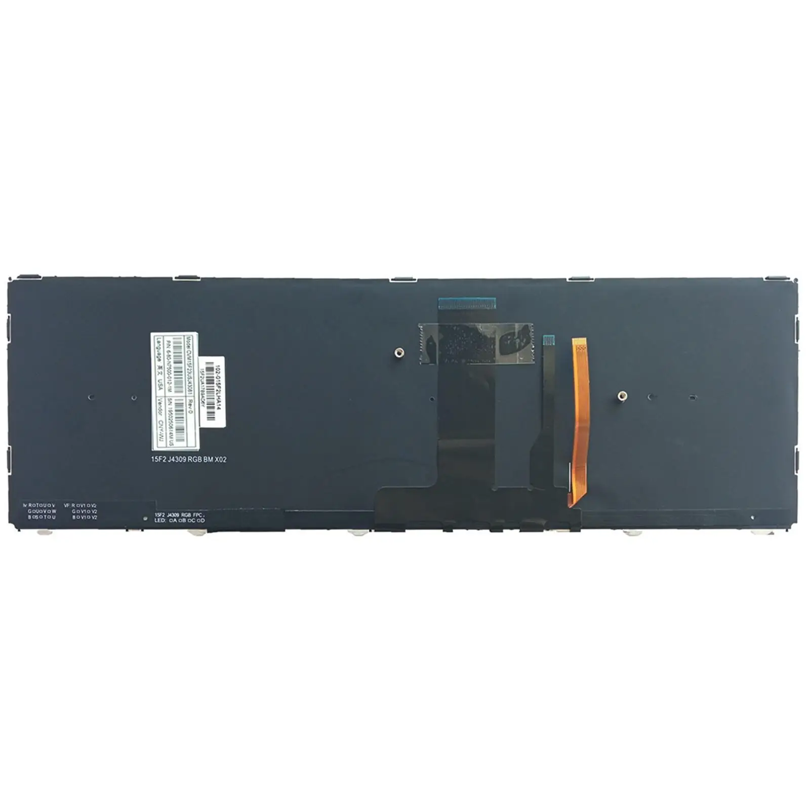 Laptop Keyboard Replacement, Colorful Backlight US Layout English for N850 N950 N857Hj Cvm15F23Usj4309 Cvm15F2300J430M