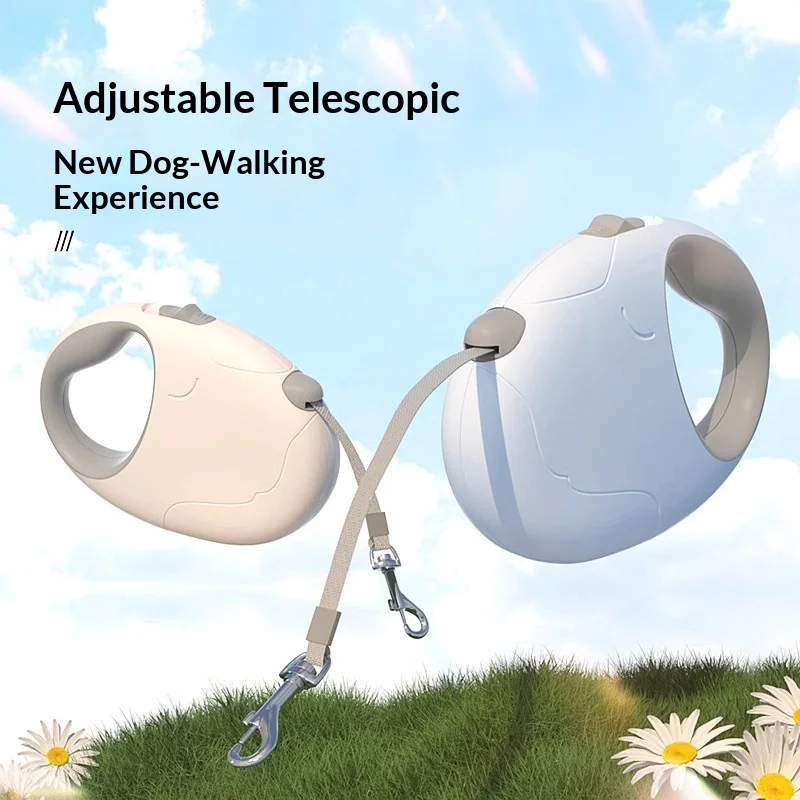 Retractable Dog Leash 3M/5M Heavy Duty Pet Walking Leash with Anti-Tangle Design Ergonomic Non-Slip Handle for Small Medium Dogs