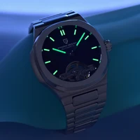PAGANI DESIGN 2026 Men's Watch Skeleton Luxury Gold Automatic Watch For Men New Stainless Steel Business Mechanical Wristwatch photo 2