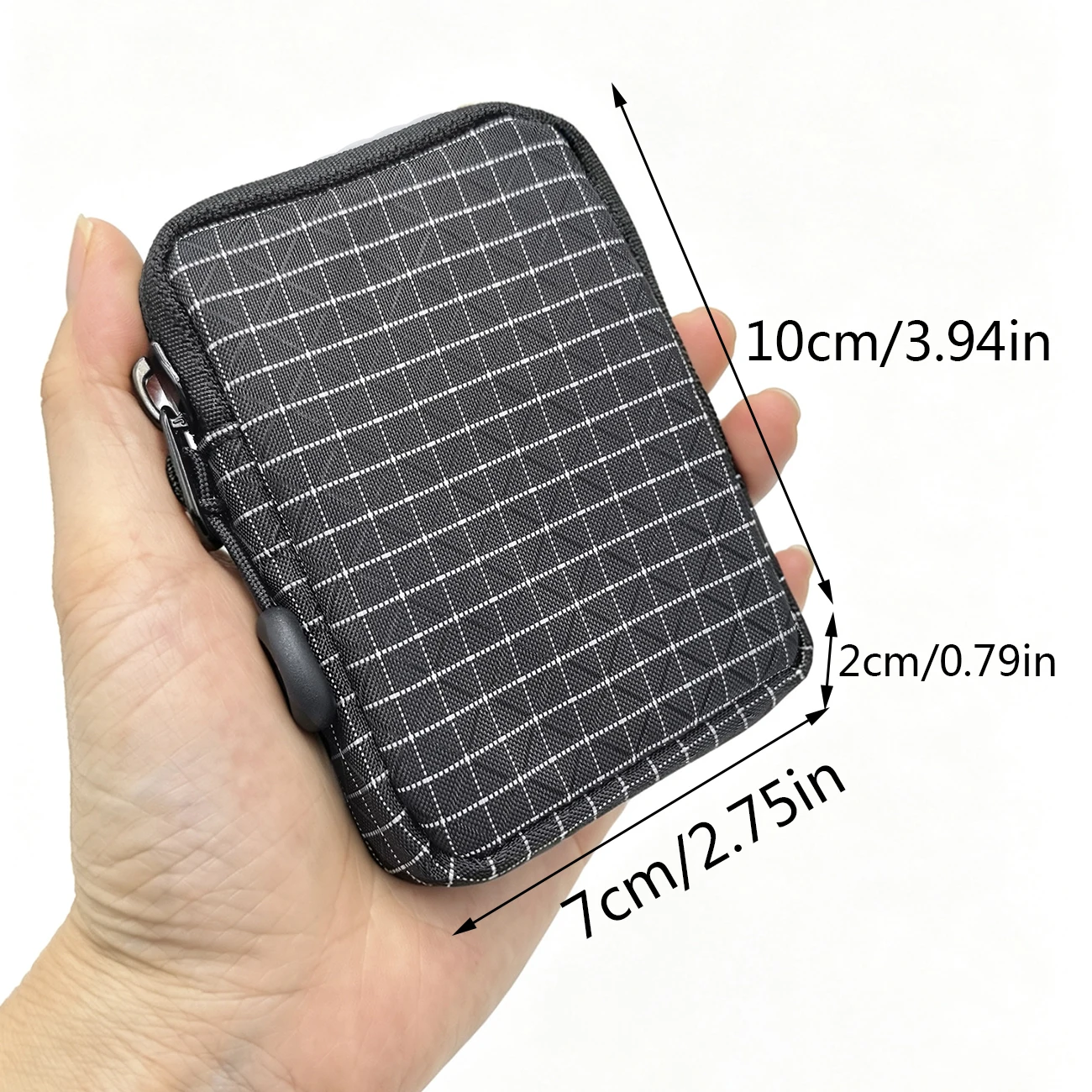 Mini etui EDC na zewnątrz, wykonane z tkaniny Dyneema/X-Pac/Oxford, portfel na karty, klucze, monety, drobiazgi, organizer na monety.