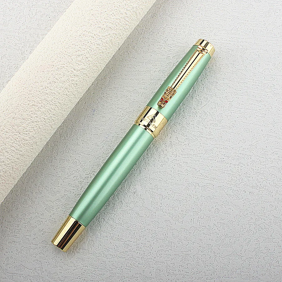 1PCS Classic Style Dragon Clip Fountain Pen 0.5mm Nib Ink Pens School Office Supplies Students Stationery