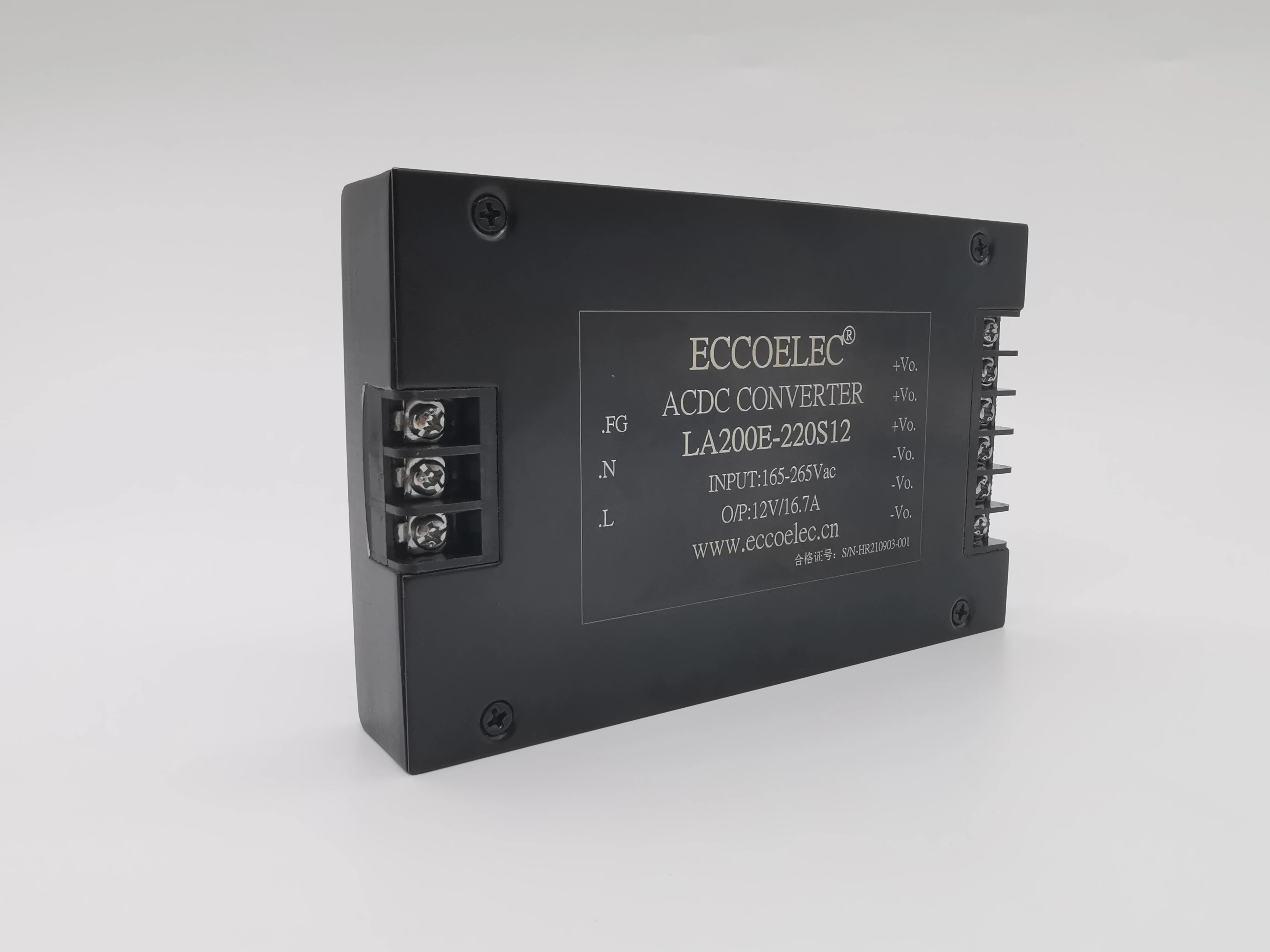 

200W AC/DC isolation power module 220V to 12V, 15V, 24V, 28V, or 48V output can be customized input voltage 220VAC 165-265V