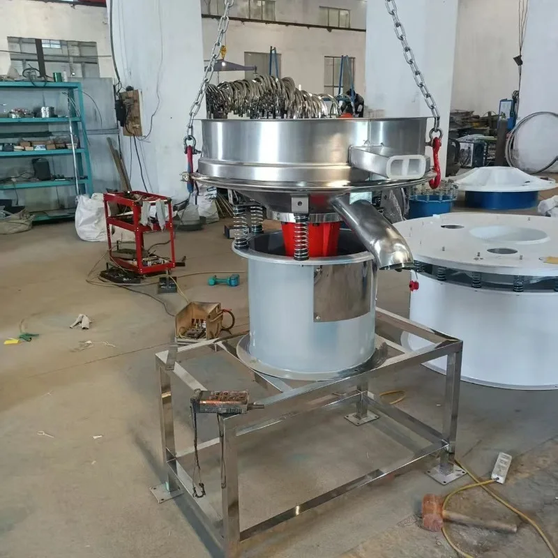 Stainless Steel Soybean Milk Liquid Granular Powder Sewage Sorter Flour Filtration Machinery Equipment Straight