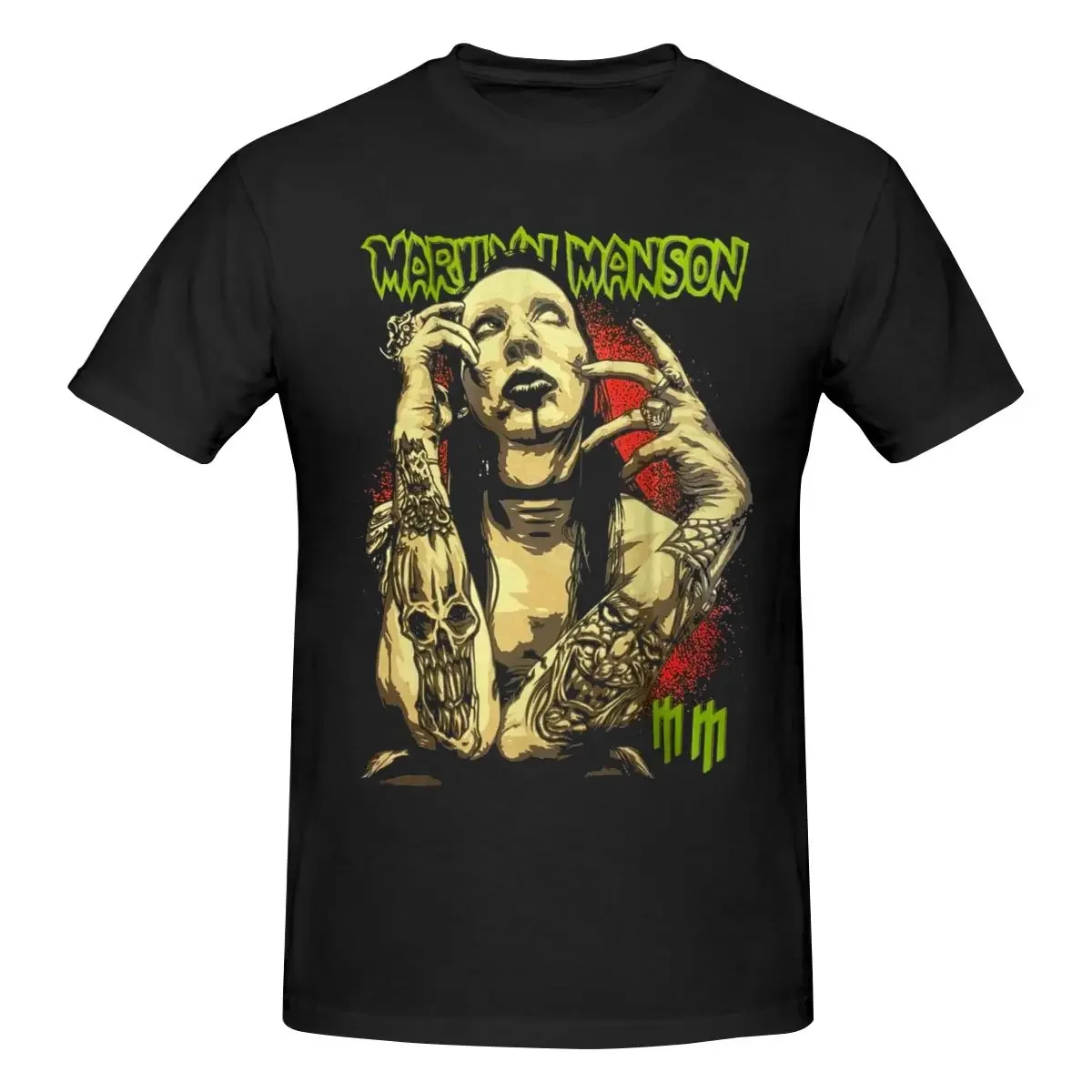 

Marilyn Manson Men's Classic Unisex Cotton T-Shirt for Men & Women, Classic Tee