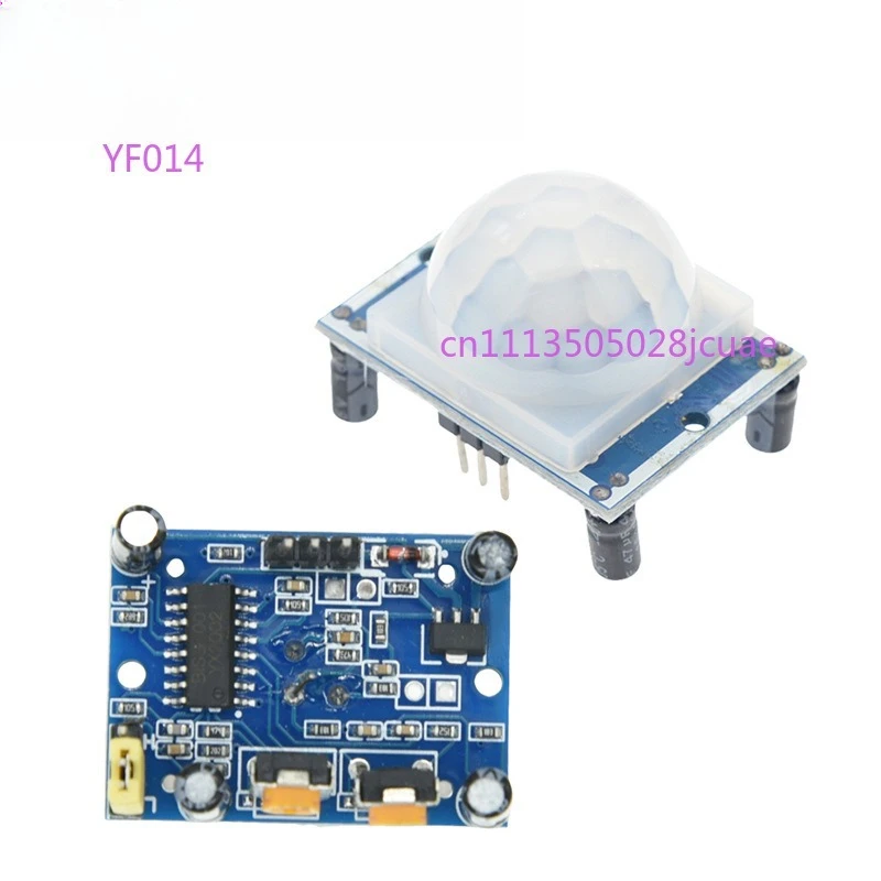 HC-SR501 Human body infrared sensing sensor module, including lens, import probe compatible, Raspberry Pi