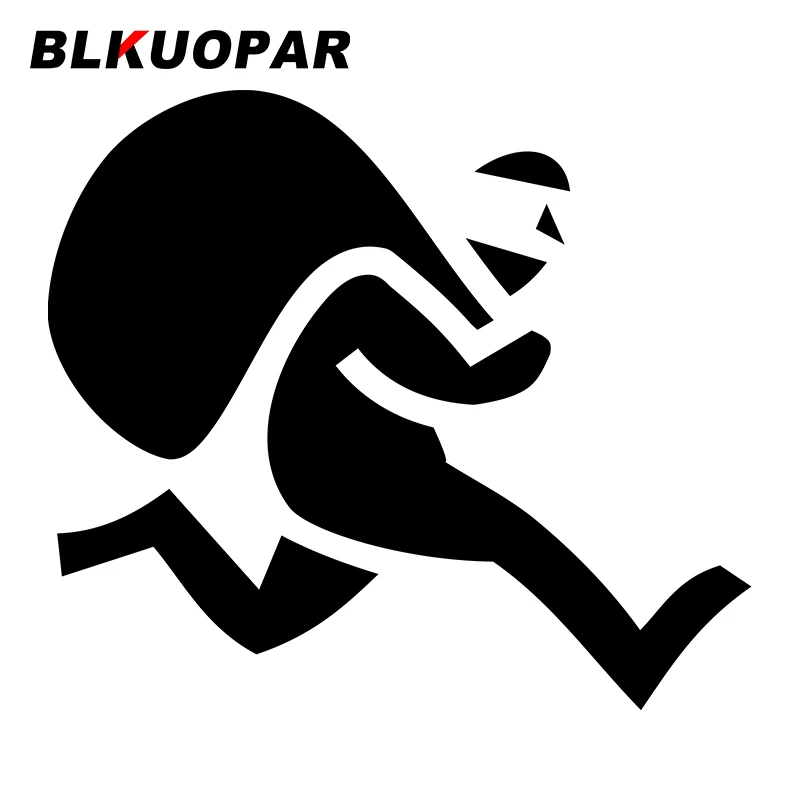 

BLKUOPAR For Robber Car Stickers Sunscreen Fashionable Decals Funny Creative Motorcycle Helmet Decor Cartoon Graphics