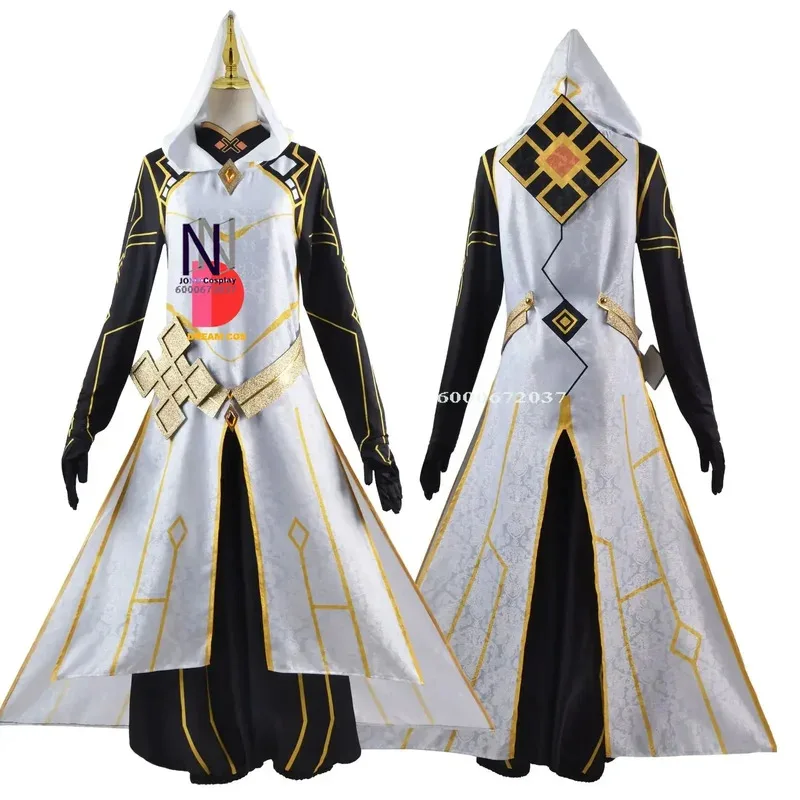 جينشين إمباكت جيم زونجلي أزياء تنكرية قتالية أرشون مجموعة كاملة من البدلة شعر مستعار موراكس الزي التأثيري مجموعة حفلات الهالوين تخفيضات كبيرة