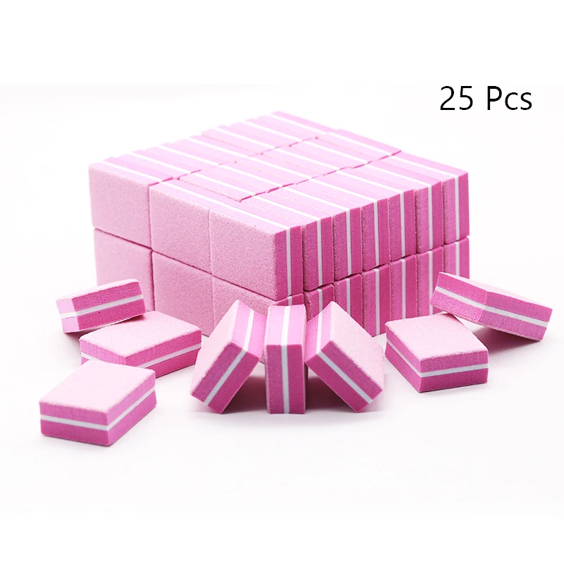 50Pc Professionelle Mini Nail art puffer 100/180 Schleifpapier Maniküre Pflege Datei Schleifen Polieren Nägel Datei Schleifen Ausrüstung Werkzeug