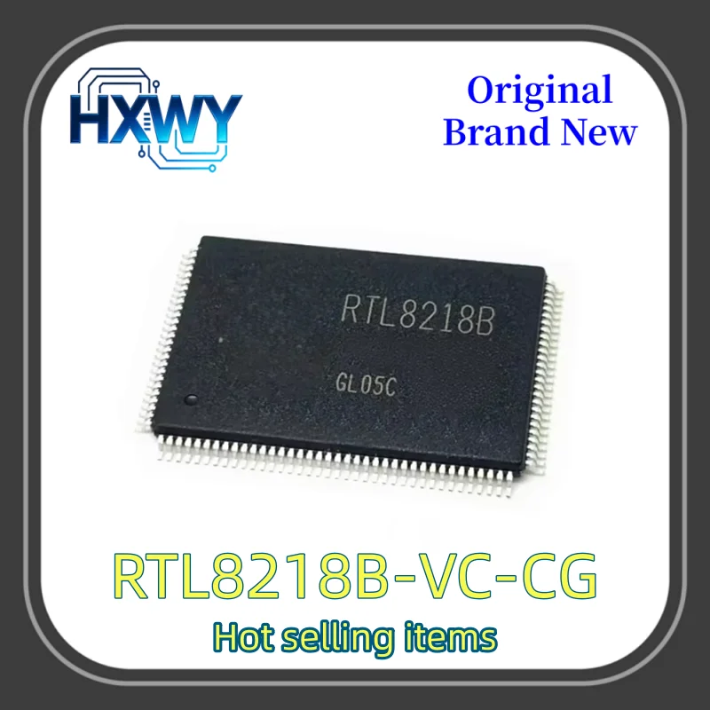 (3/30 pieces) RTL8218B RTL8218B-VC-CG packaged QFP176 Gigabit switch chip, brand new and original.